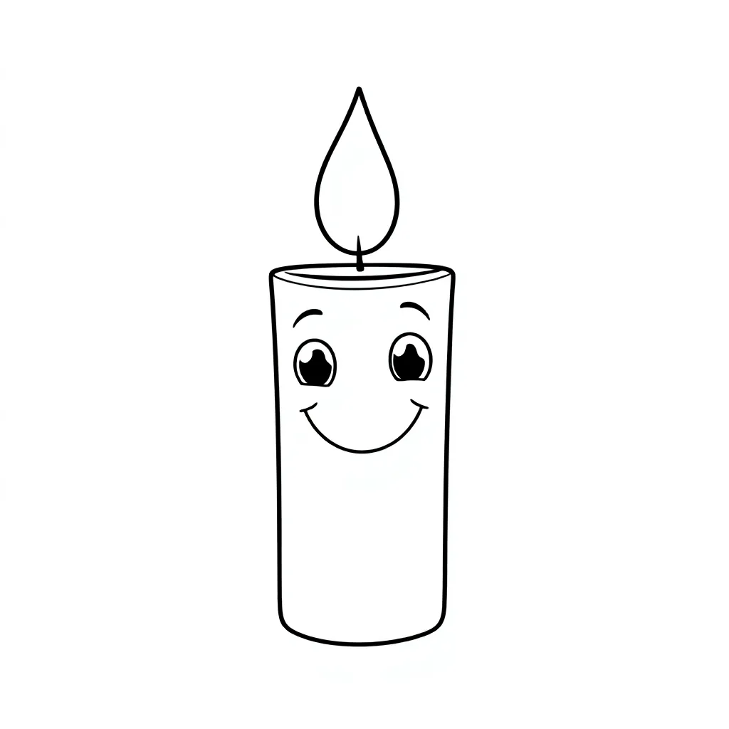 kaarsjes coloring page for children