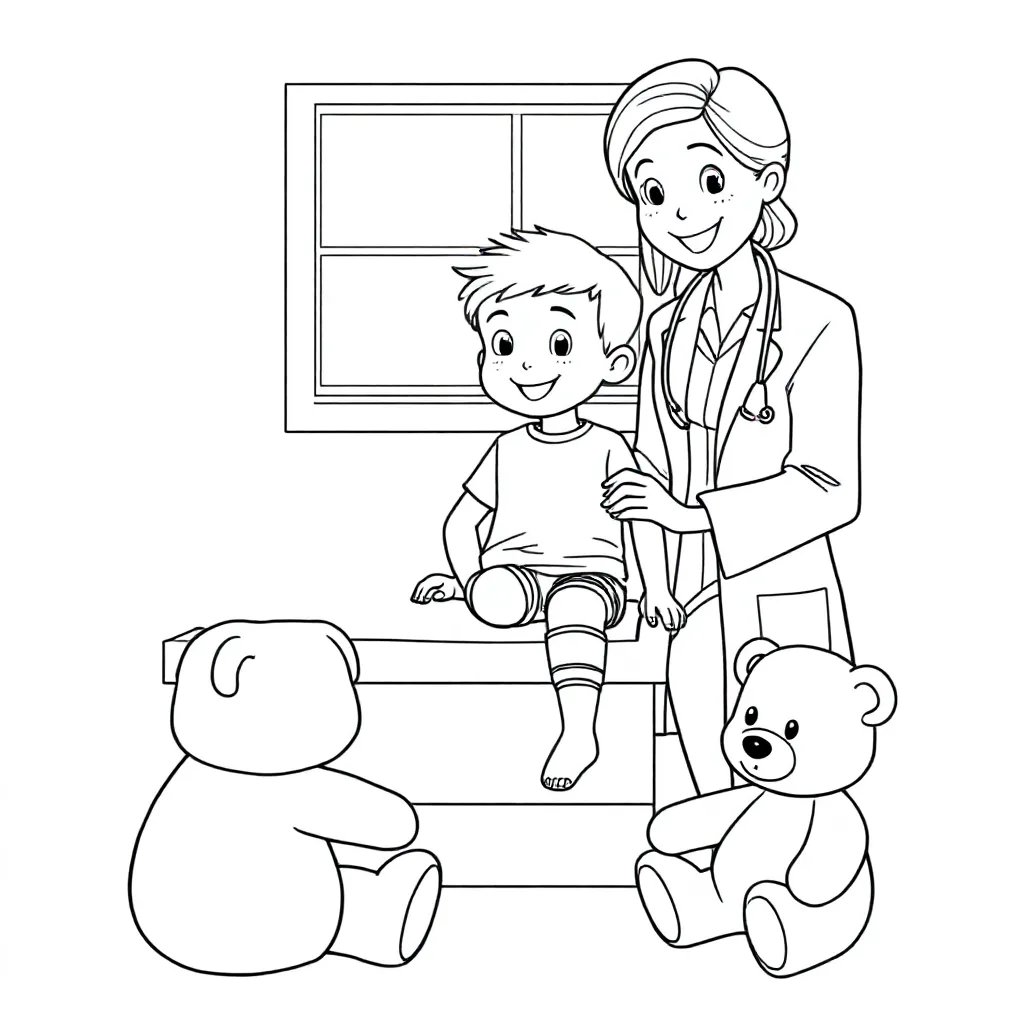 Orthopedie, kinderen coloring page for children