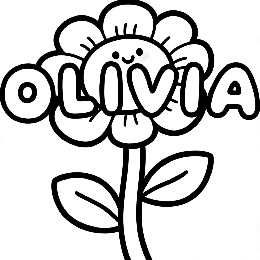 bloemen coloring page for children