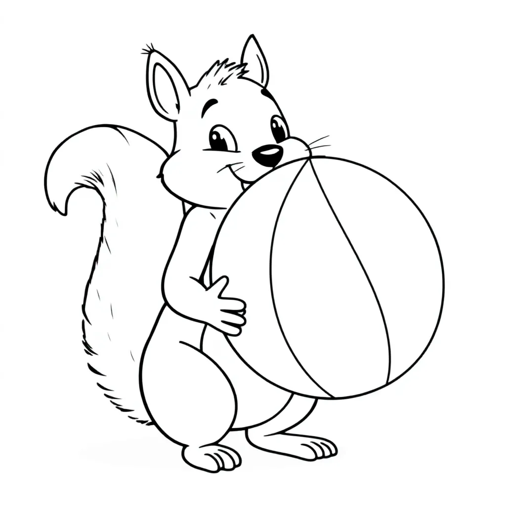 herfst op vakantie coloring page for children