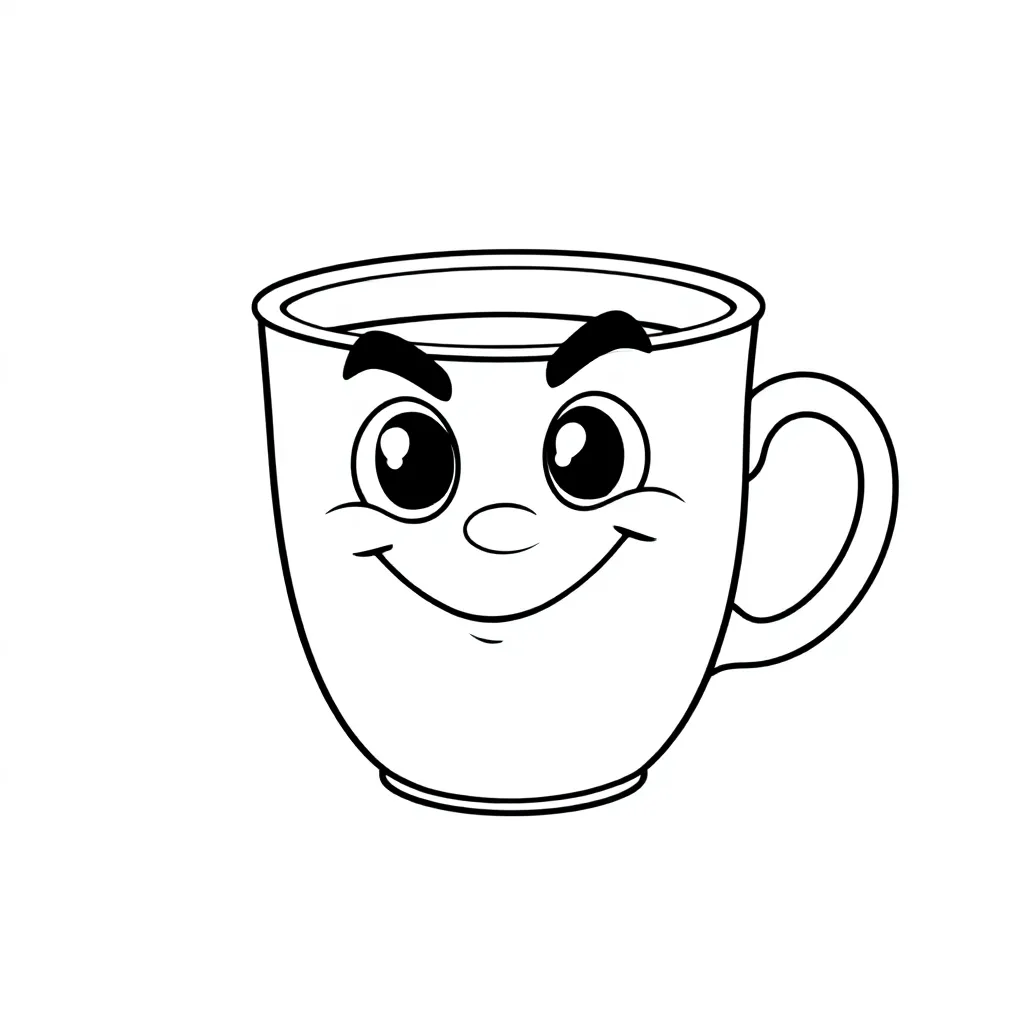 i like my coffee on the  dark side coloring page for children