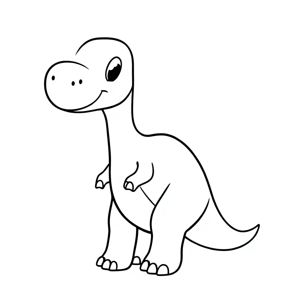 Dinosaurs coloring page for children