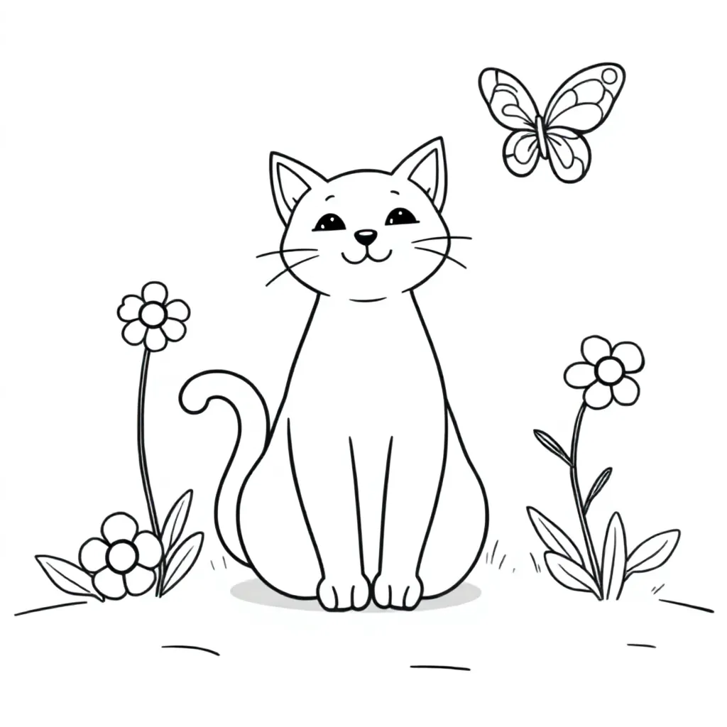 Poes coloring page for children