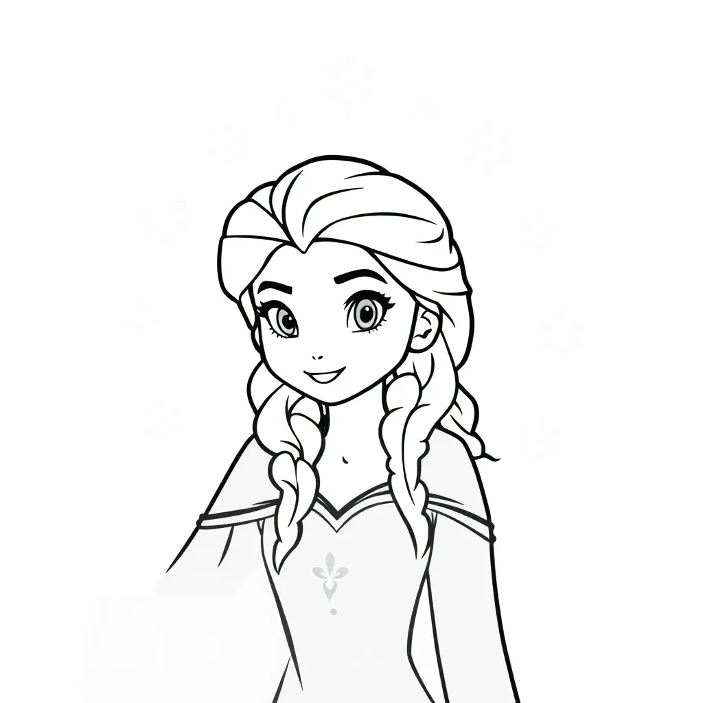 Frozen Prinses Avontuur Disney Magisch coloring page for children