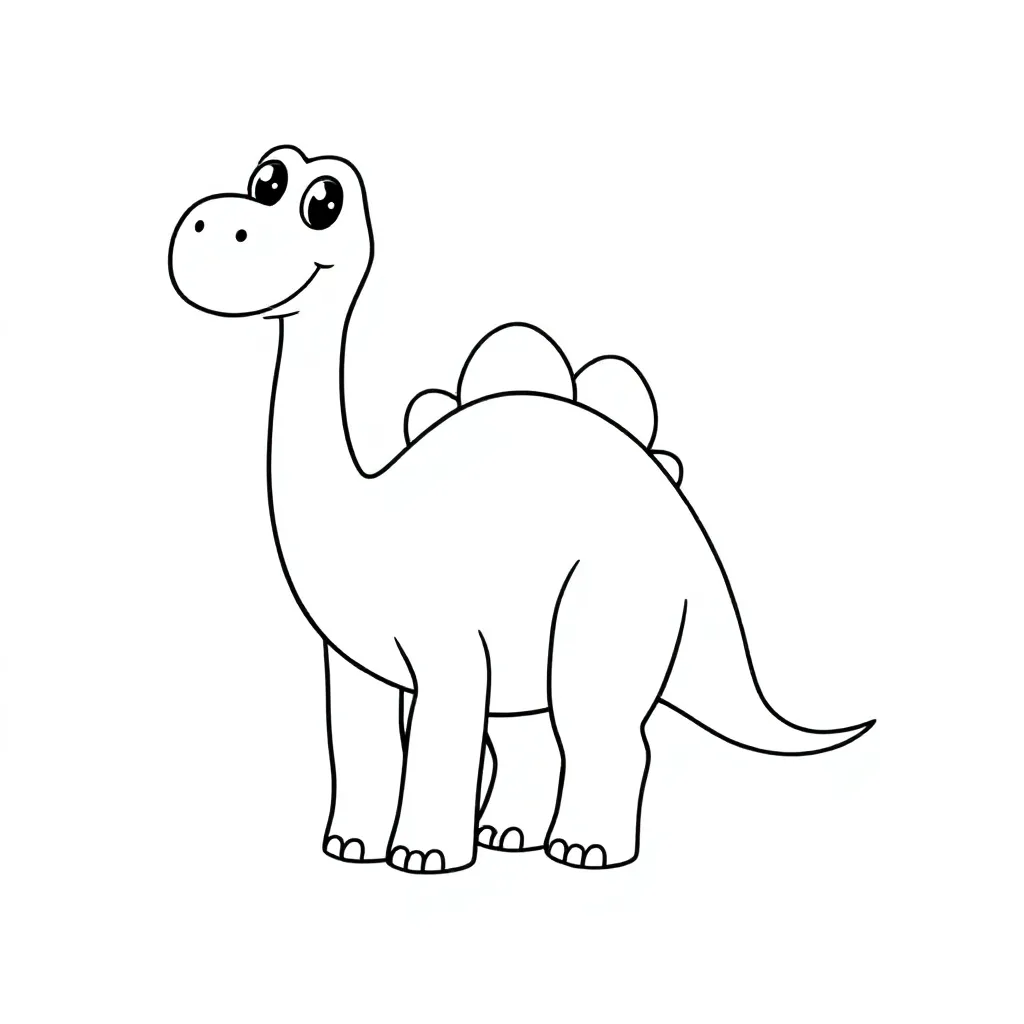 dinosaurusen coloring page for children