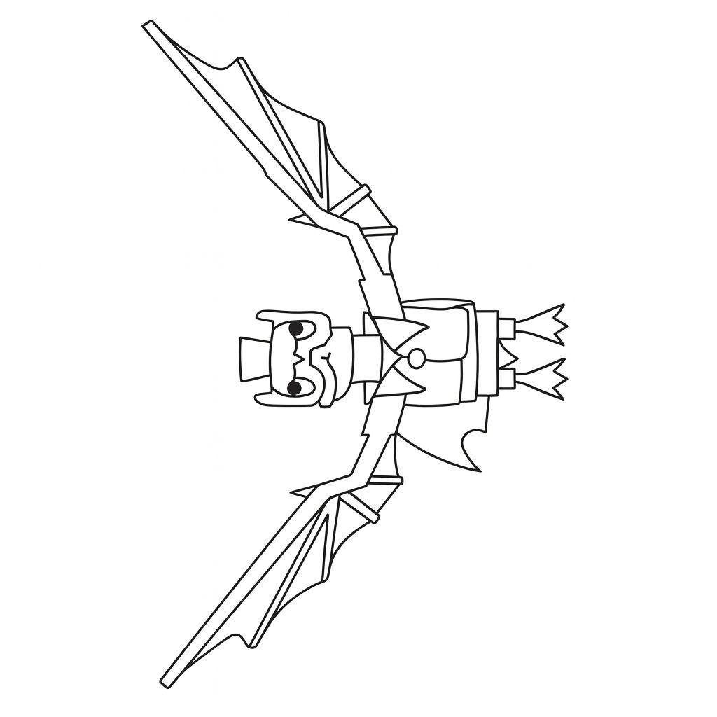 Kleurplaat van quackula (steal a brainrot), variant 1