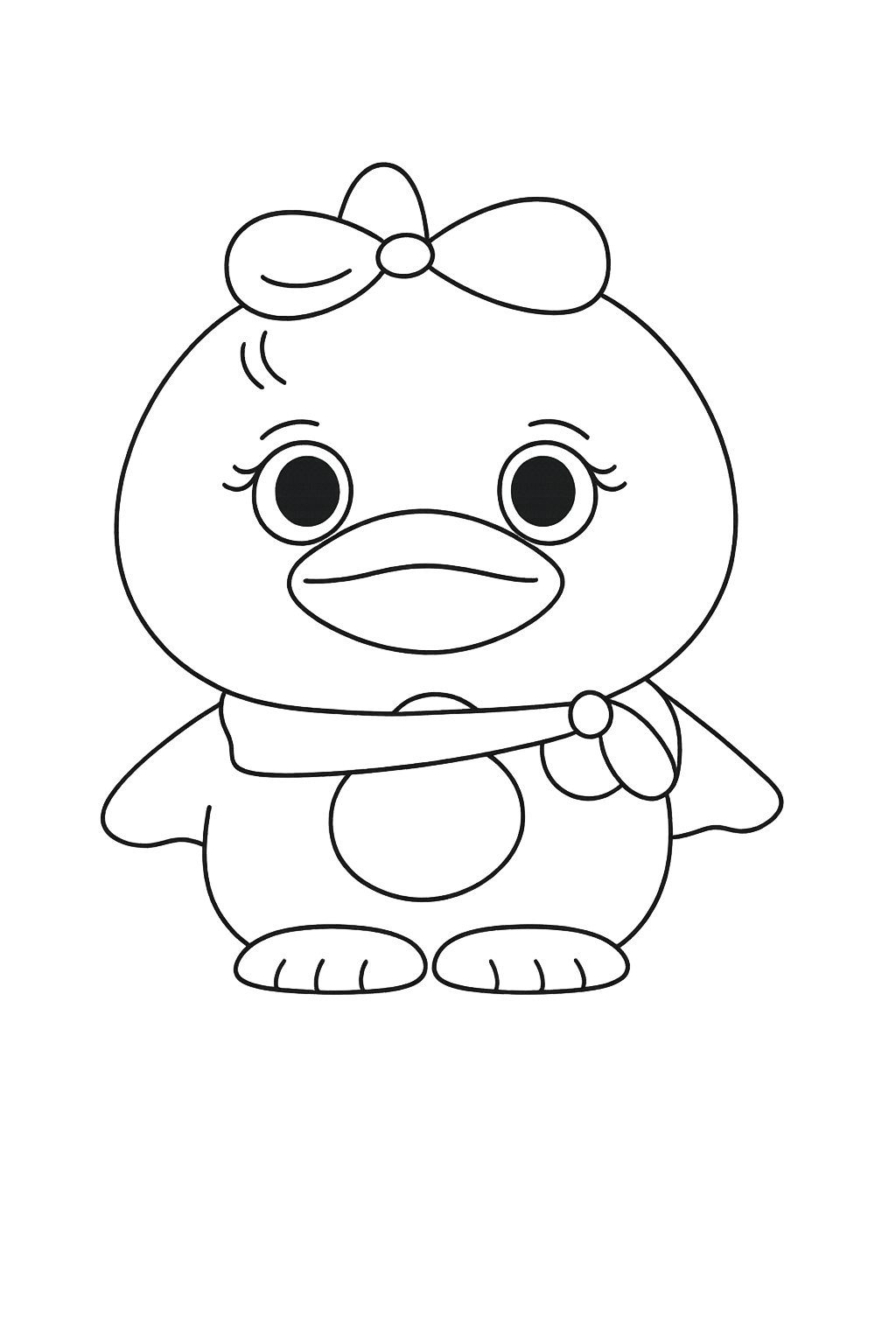 Kleurplaat van blackpink plush lisa, variant 4