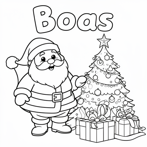 kerst kleurplaat voor kinderen