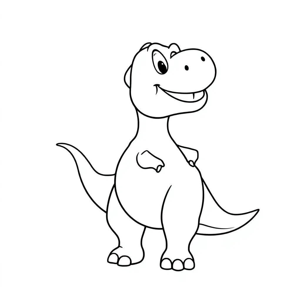 dinosaurus kleurplaat voor kinderen