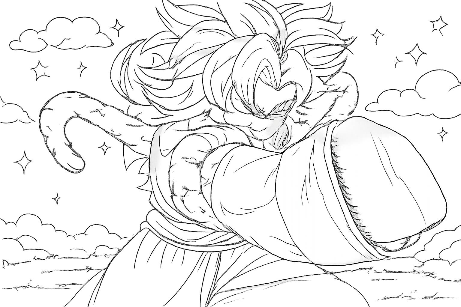 Anime Vanguards Roblox coloring page line art