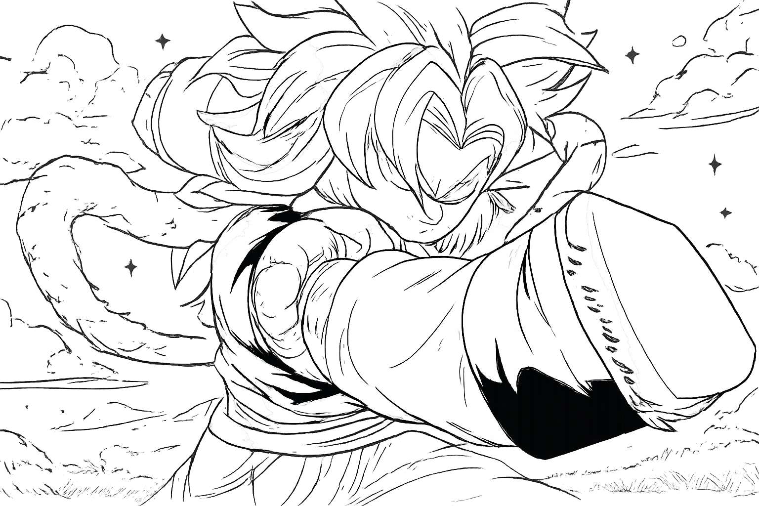 Coloriage Anime Vanguards Roblox dessin au trait