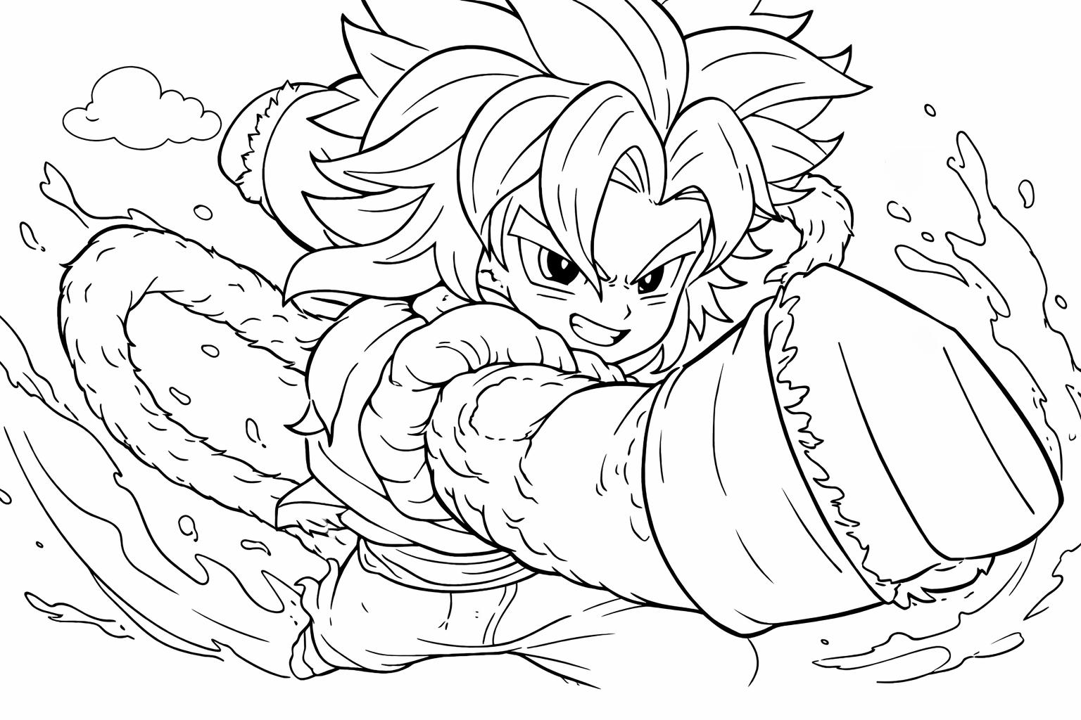 Coloriage Anime Vanguards Roblox dessin au trait