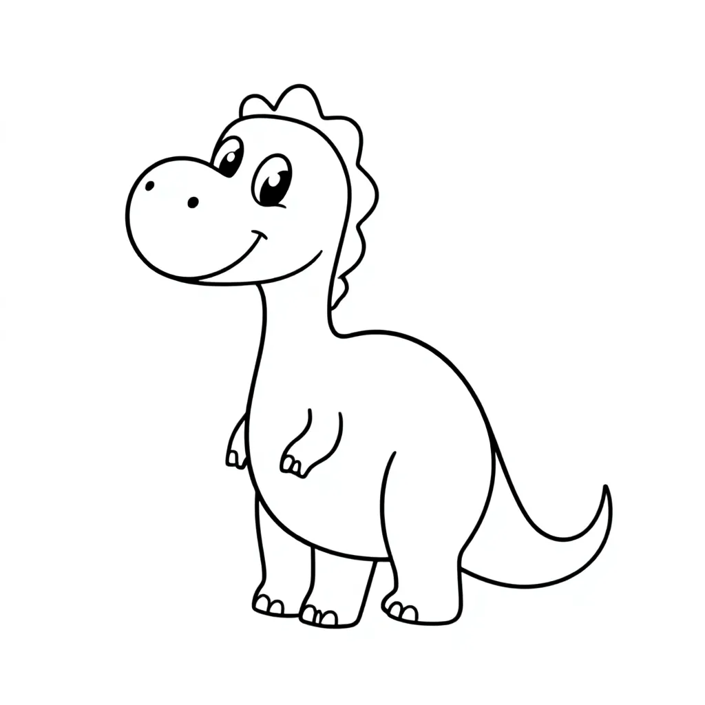 dinosaurus kleurplaat voor kinderen