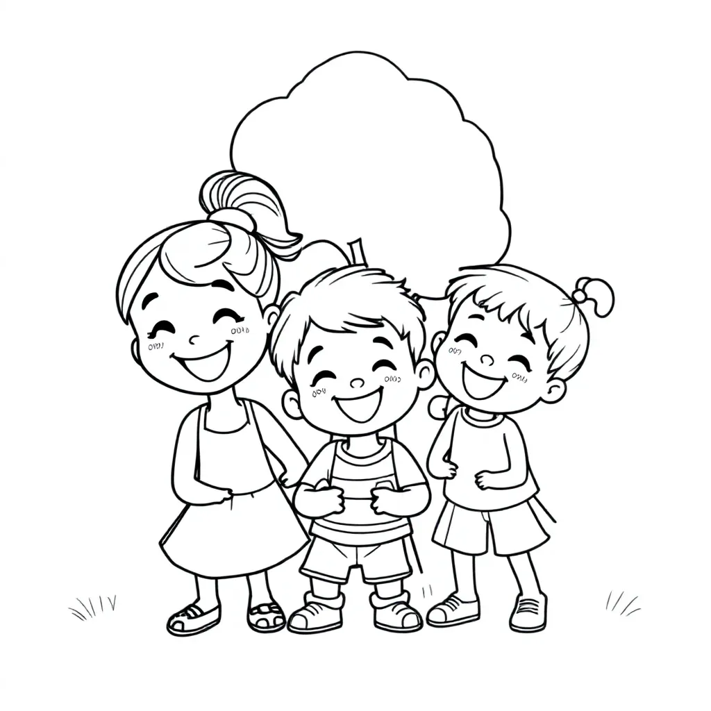 Een meisje van 9 (Cato), een jongen (Olaf) van 7 en een meisje van 5 (Nola). Ze zijn heel leuk samen