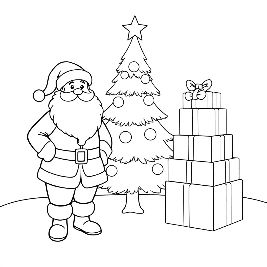 iets dat met kerst te maken heeft kleurplaat voor kinderen