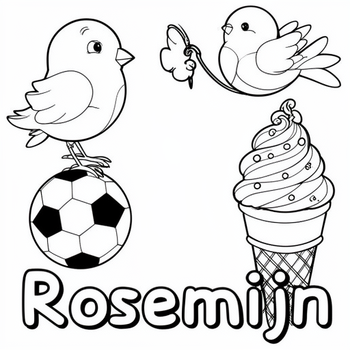 voetbal vogel  vogel vogel cupcake ijs kleurplaat voor kinderen