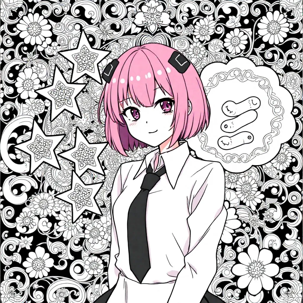 Anya Forger kleurplaat voor kinderen