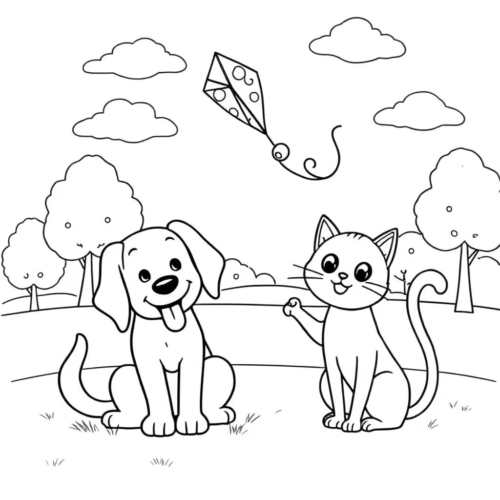 1 kleurplaat voor kinderen