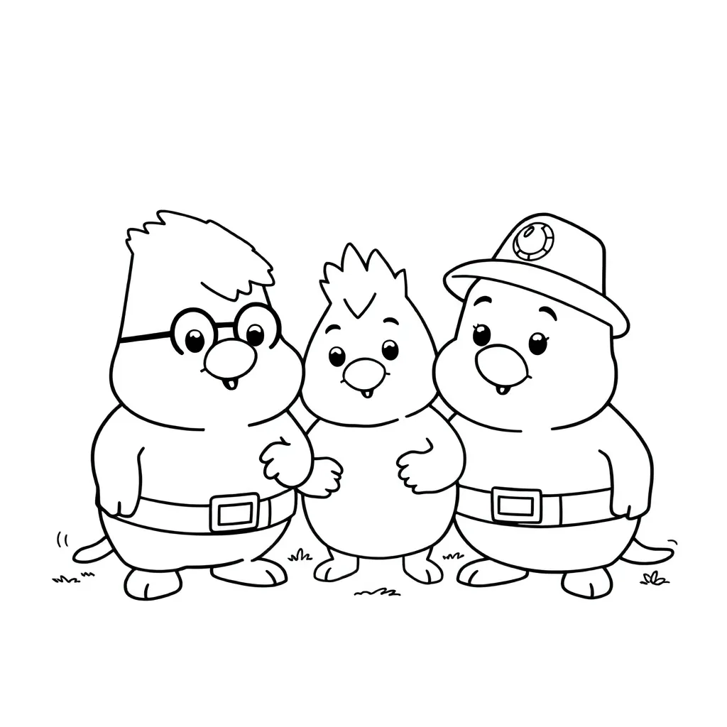 Free Petkins Animal Plush Coloring Page - Cute & Cheerful Coloring Sheet
