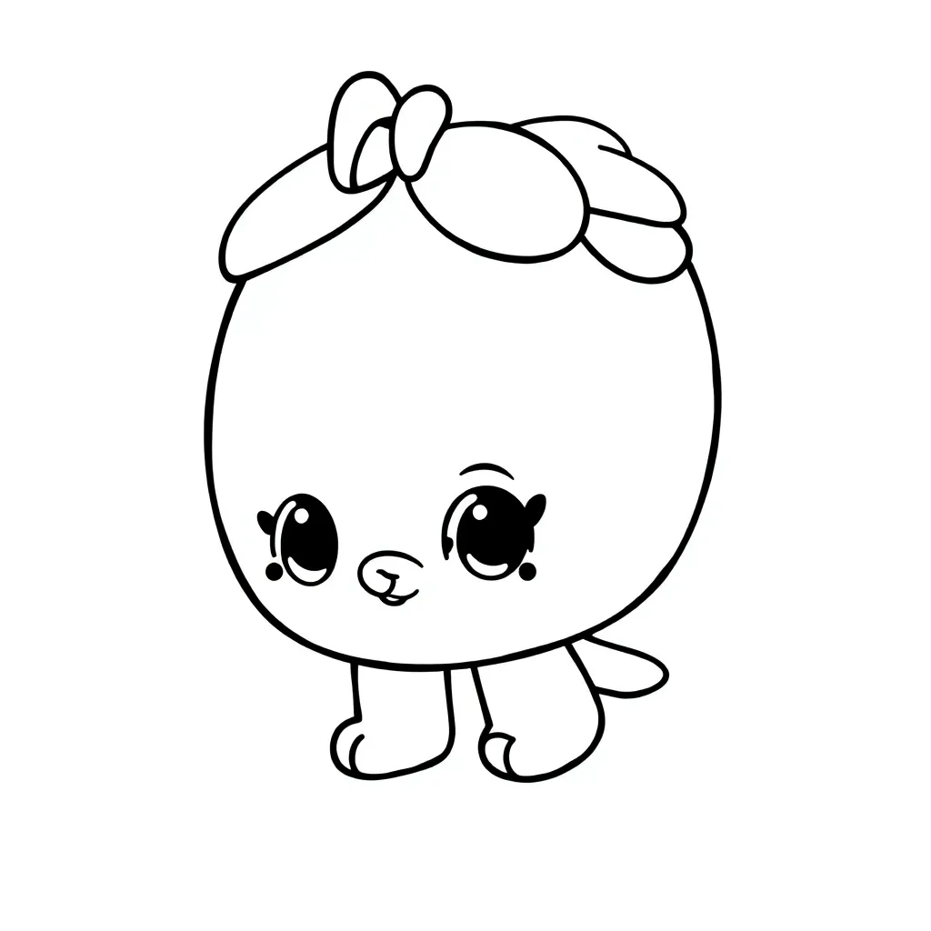 Free Shopkins Coloring Pages - Kawaii Toys Coloring Book
