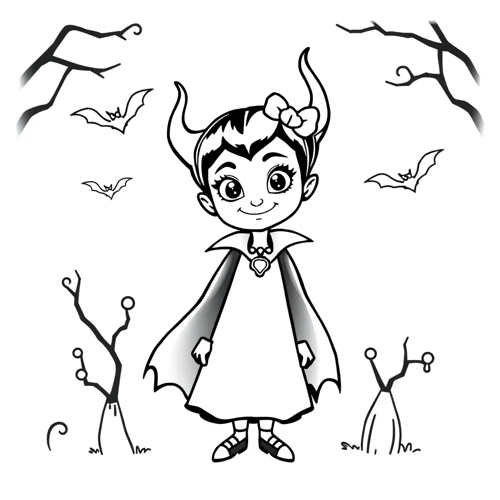 Free Vampirina Coloring Pages - Disney Spooky Cartoon Coloring Sheets