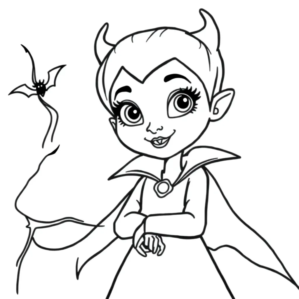 Free Vampirina Coloring Pages - Cartoon Spooky Fun Coloring Sheets