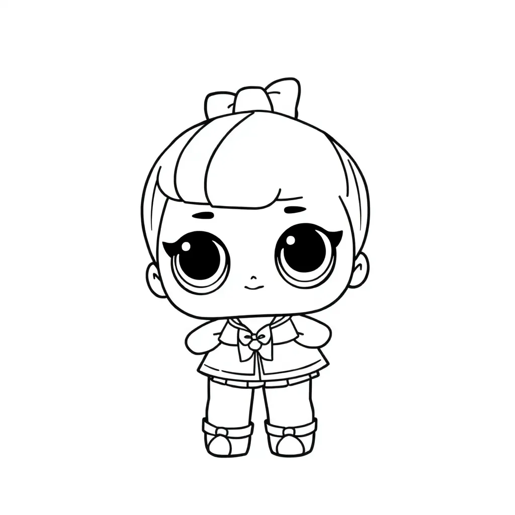 Free LOL Surprise Pop Girls Coloring Pages Cartoon Coloring Pages