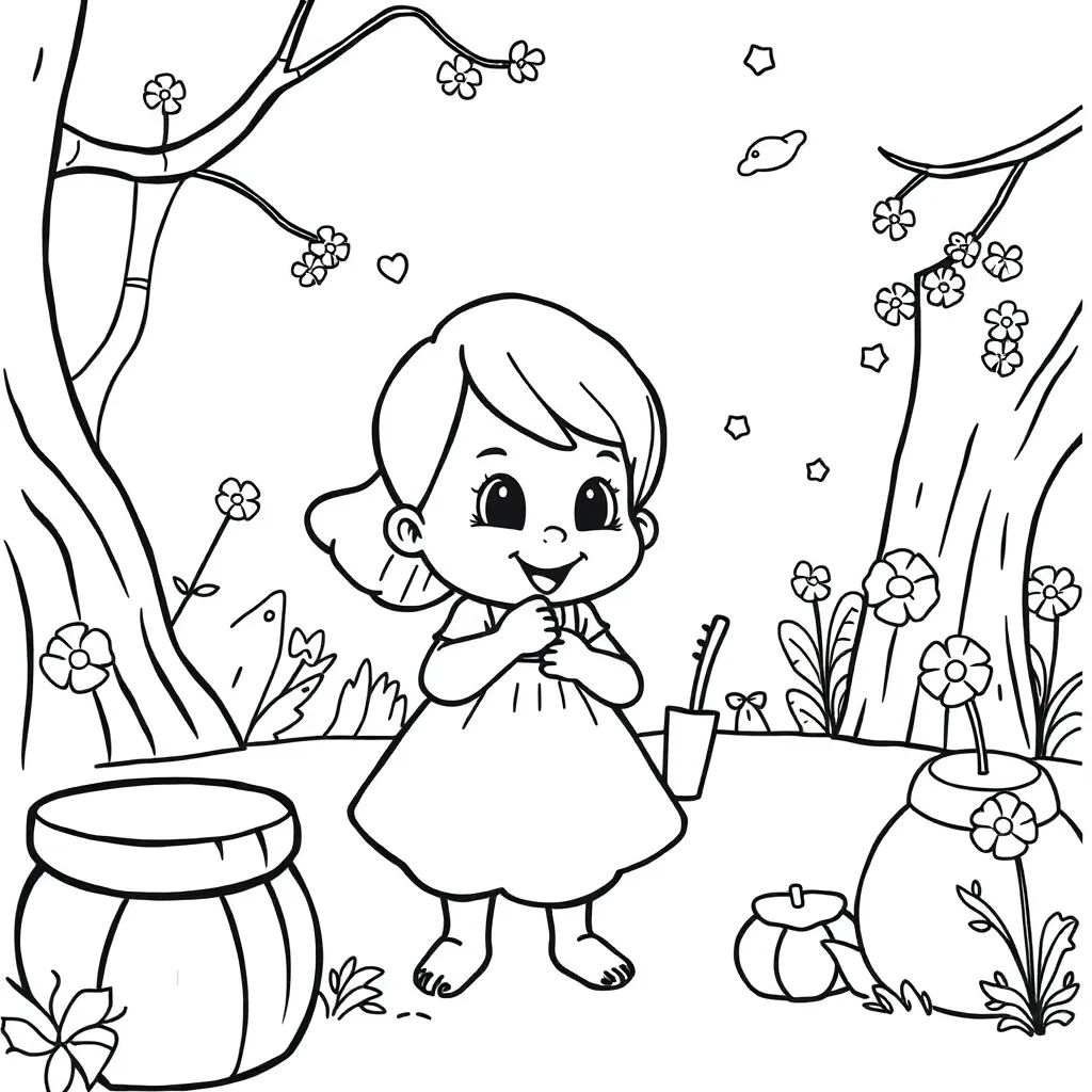 Free Printable Nijntje Coloring Pages - Nijntje Plays Coloring Page for Kids