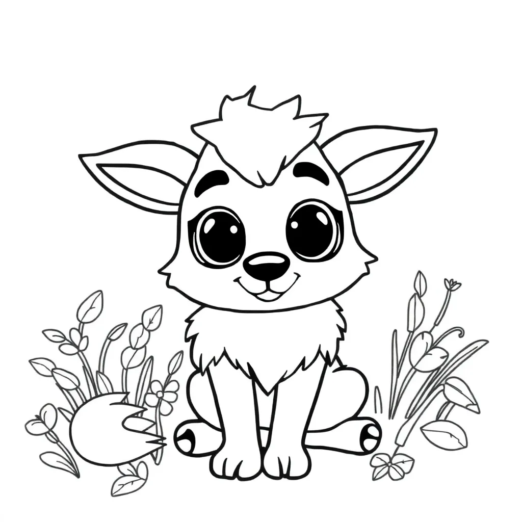 Free Dog Pet Coloring Page.  Cute Playful Coloring Sheet for Kids.
