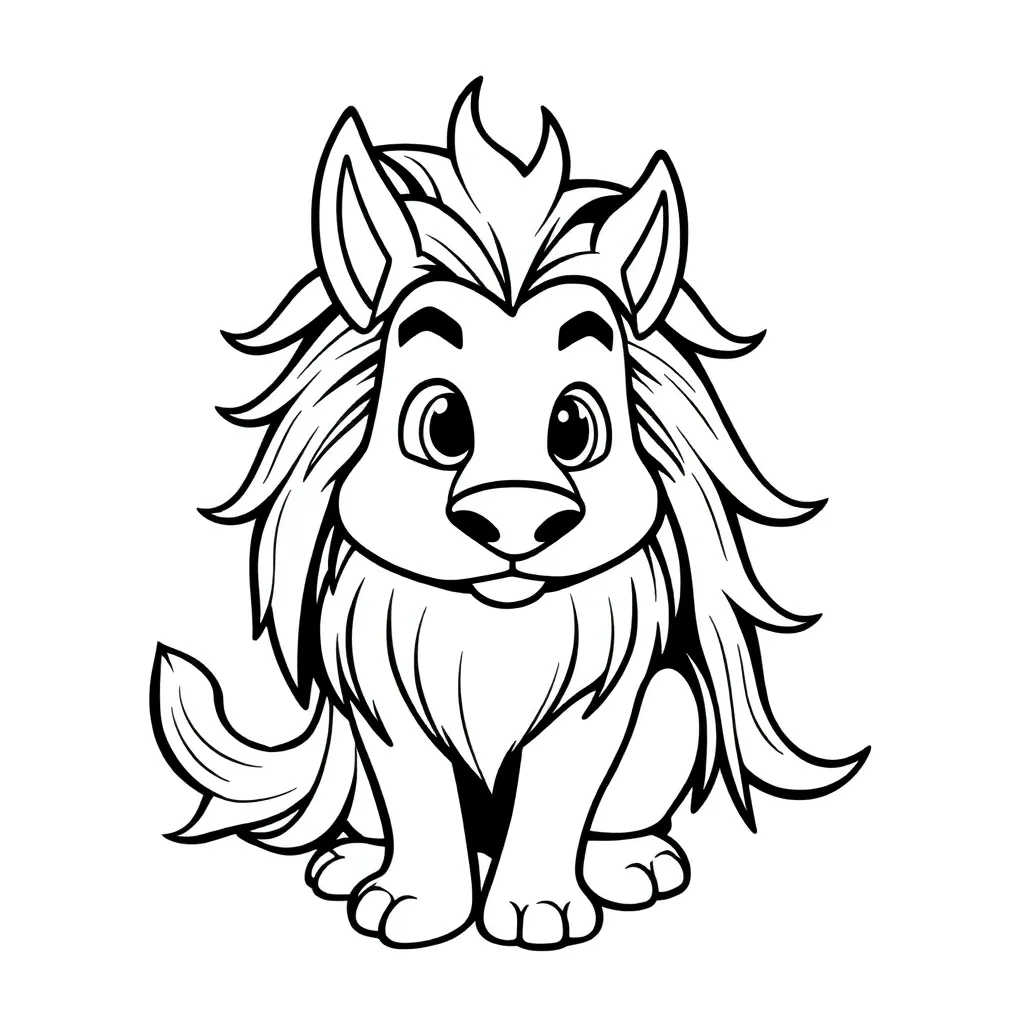 Free Dog Pet Coloring Page.  Cute Animal Coloring Sheet.