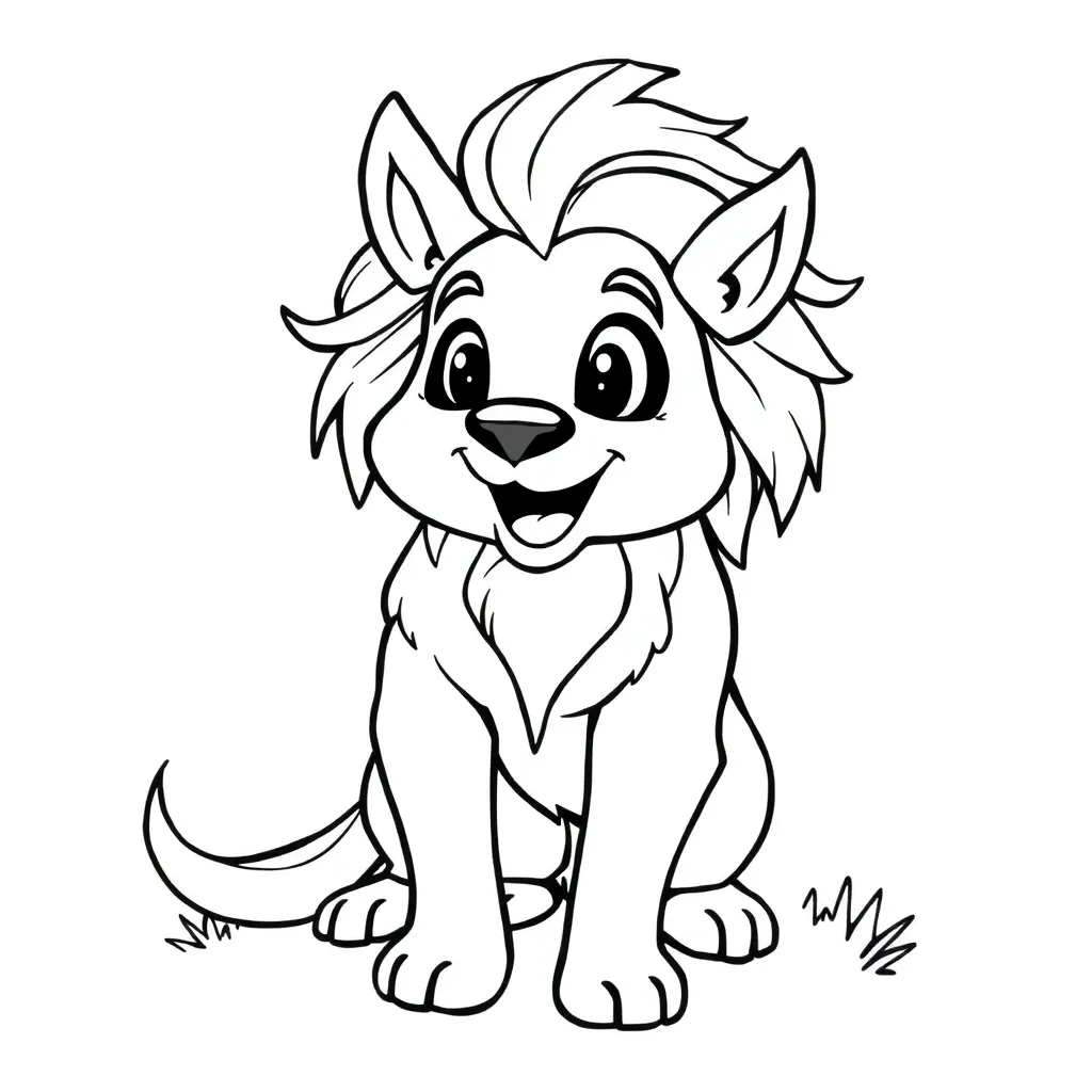 Free Dog Pet Coloring Page Cute Loyal Playful Coloring Page for Kids