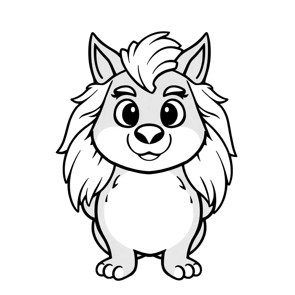 Free Dog Pet Coloring Page.  Cute Playful Coloring Sheet for Kids.