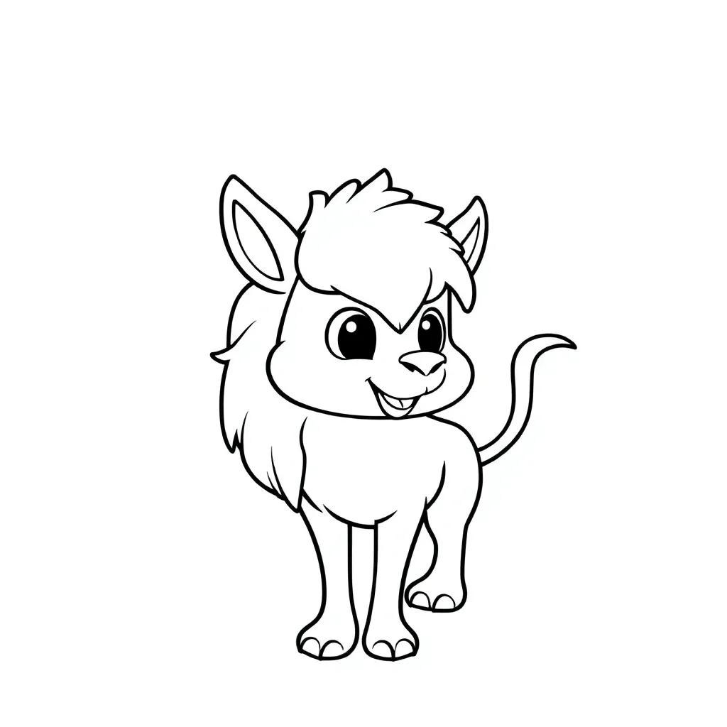 Free Dog Pet Coloring Page Cute Drawing Coloring Page for