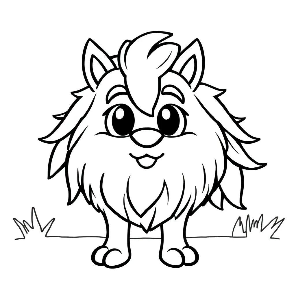 Free Dog Coloring Page.  Cute, Happy Pet Coloring Sheet for Kids.
