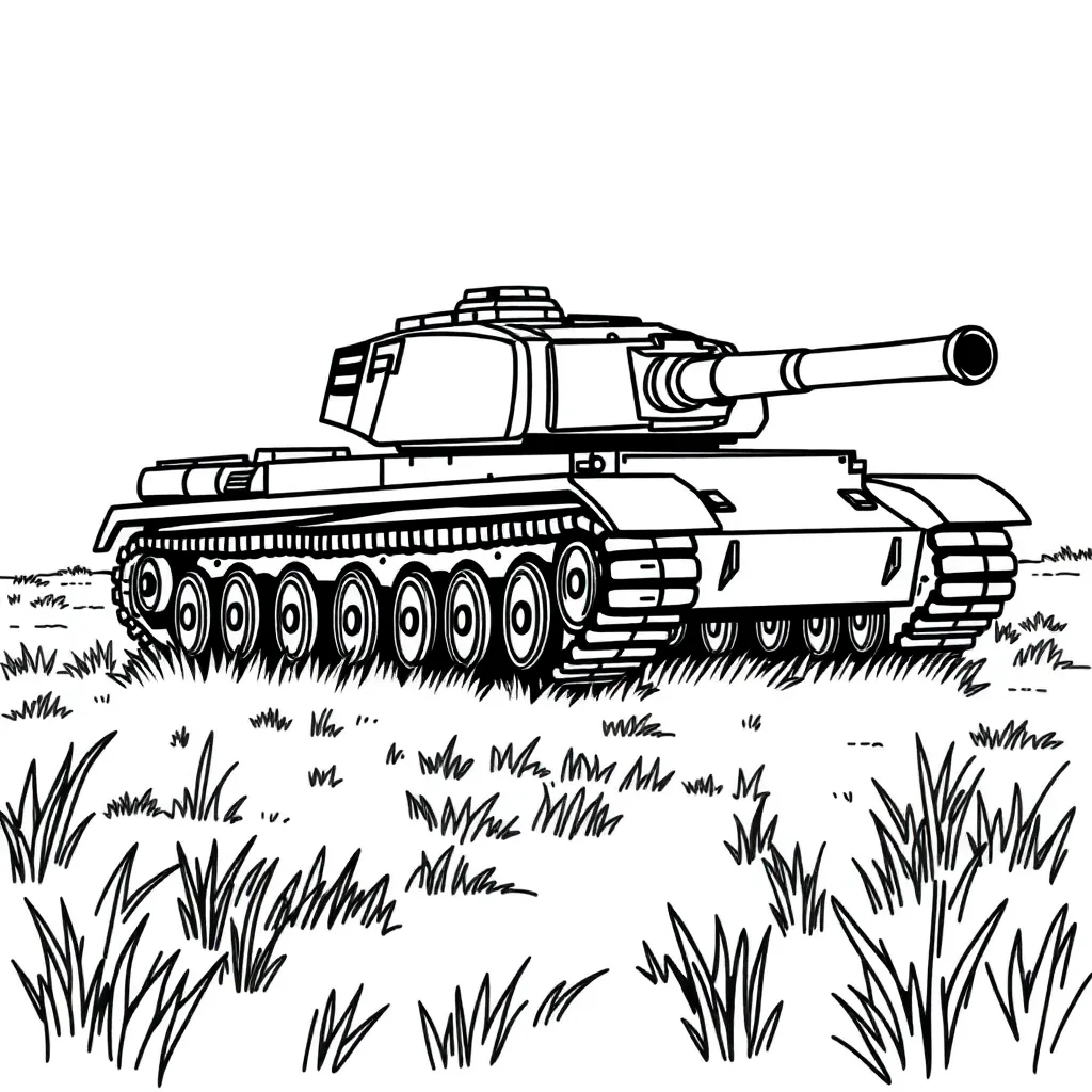 Leger Militair Voertuig Soldaat Defensie coloring page for children