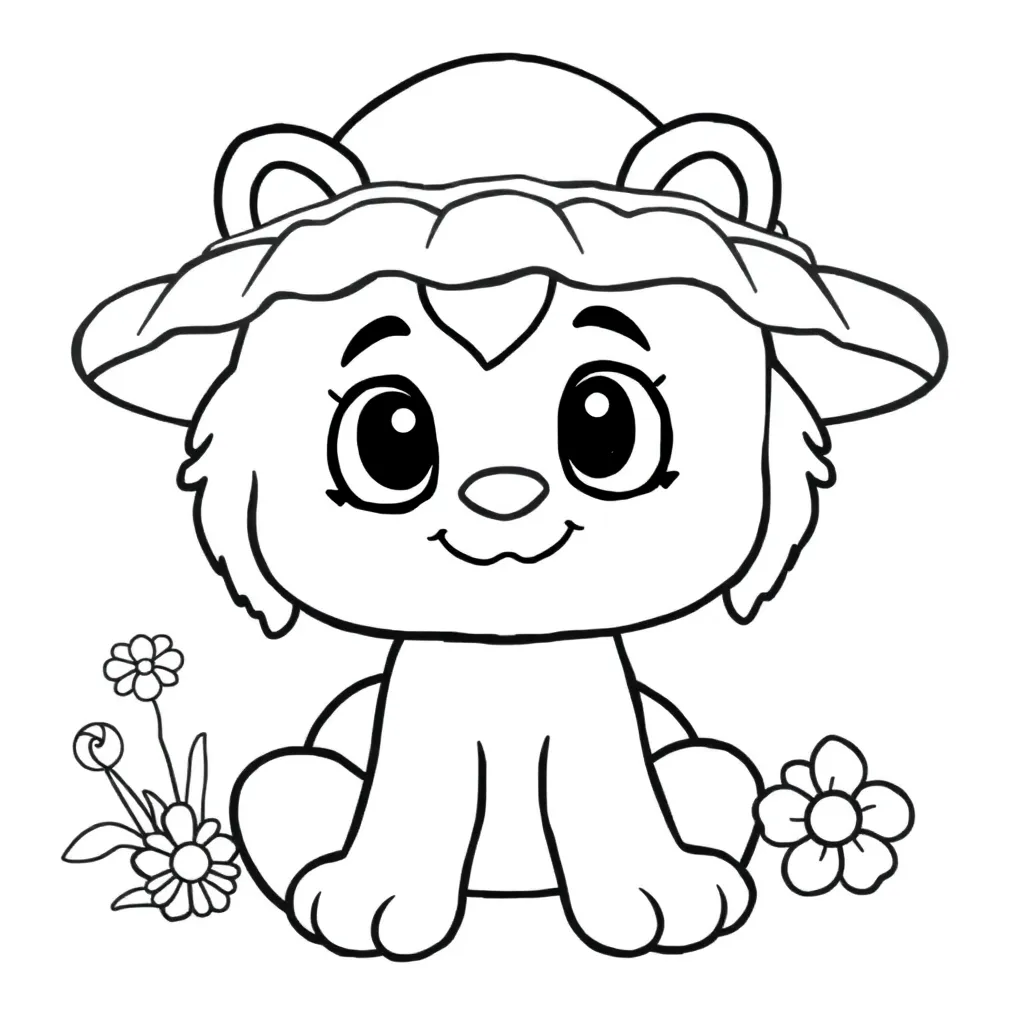 Free Printable Baby Cute Cuddle Newborn Adorable Coloring Page