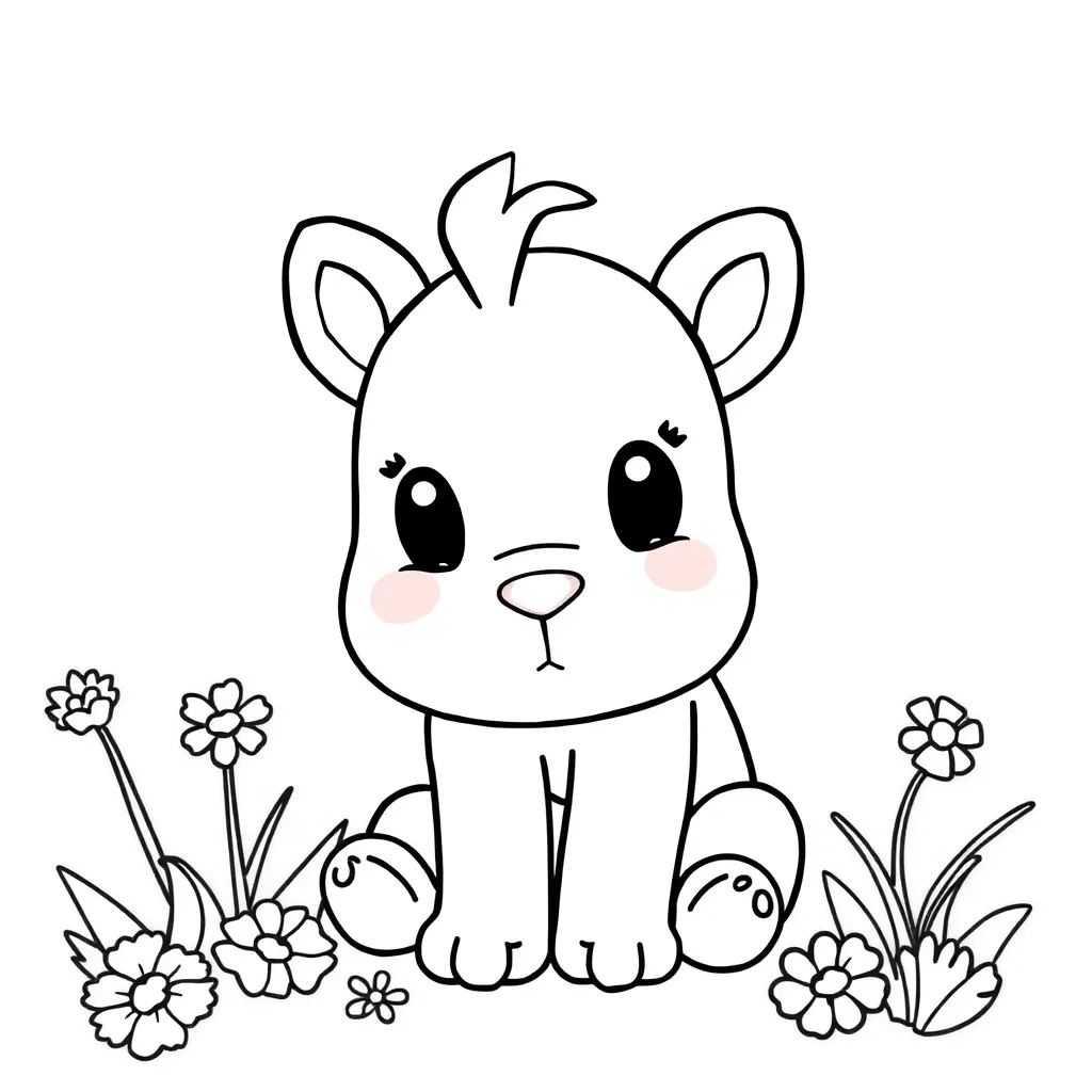 Free Printable Baby Cute Cuddle Newborn Adorable Coloring Page