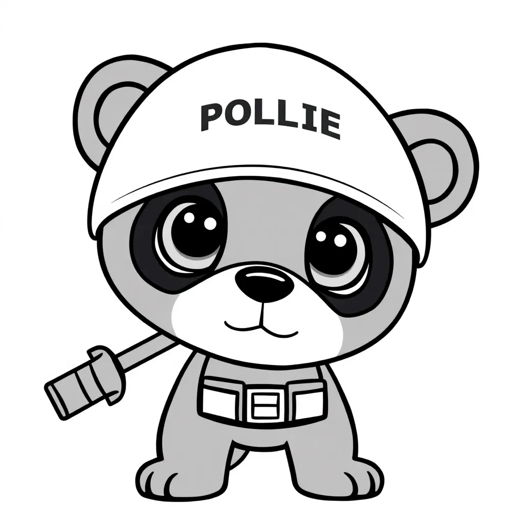 Politie Voertuig Agenten Beroepen Veiligheid coloring page for children