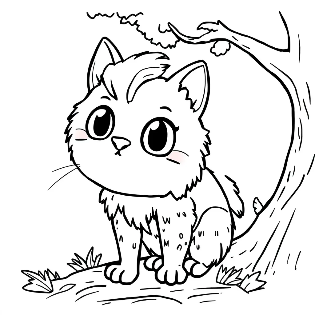 Free Cute Drawing Coloring Page for Kids - Fun & Creative Coloring