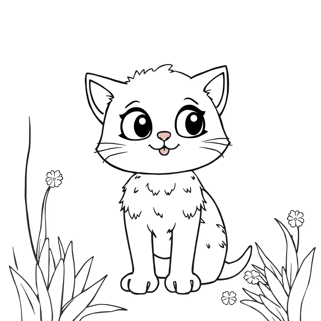 Free Cute Drawing Coloring Page for Kids - Fun & Creative Coloring