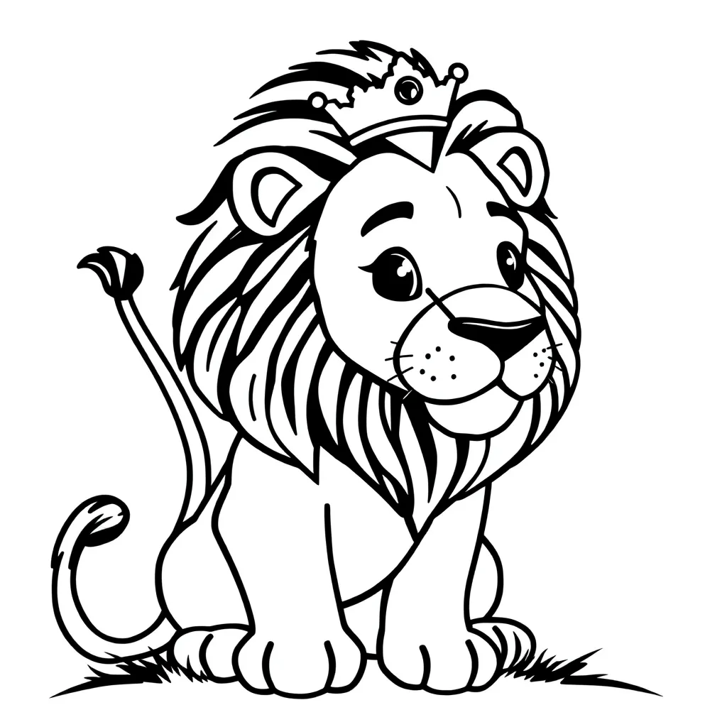 Free Lion King Savannah Wild Animal Coloring Page Disney Coloring Page for