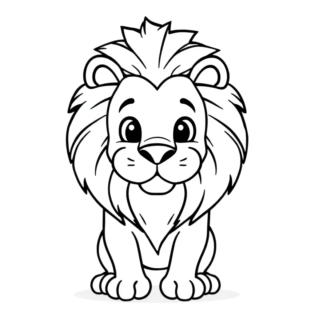 Free Lion King Savannah Wild Animal Coloring Page Disney Coloring Page for