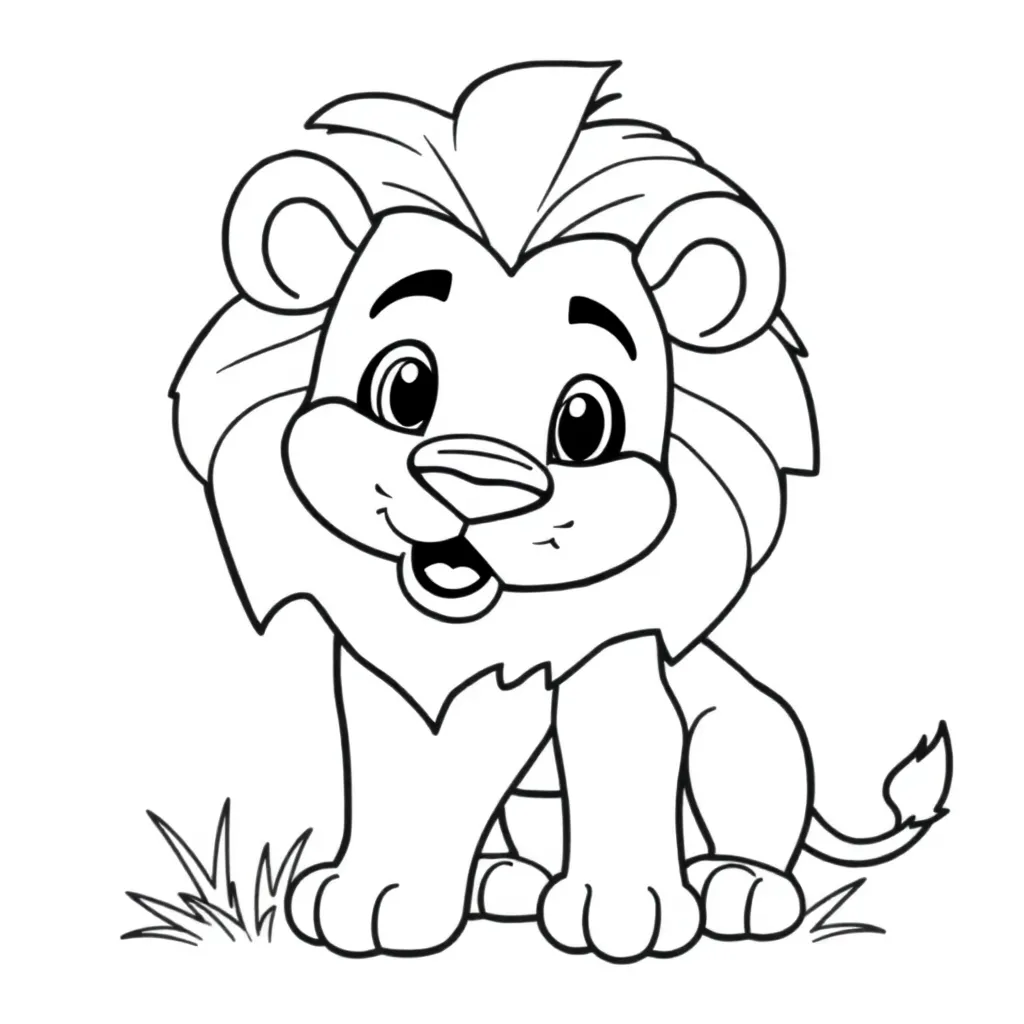 Free Lion King Savannah Wild Animal Coloring Page Disney Coloring Page for