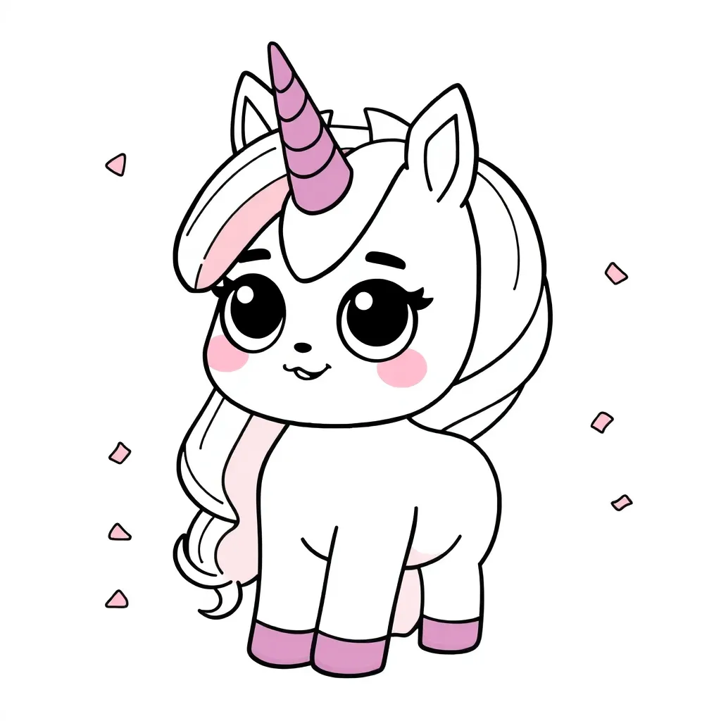 Free Unicorn Fantasy Lol Surprise Magic Unicorn Coloring Page