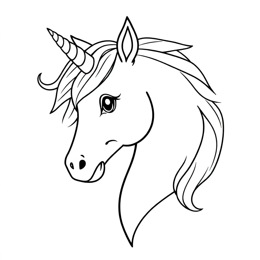 Free Unicorn Coloring Page - Magical Fantasy Mystical Detailed Coloring