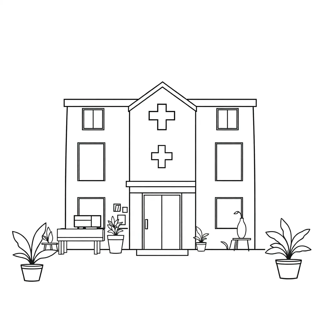 Free Hospital Coloring Pages: Doctor, Nurse, Medical, Health Coloring Pages
