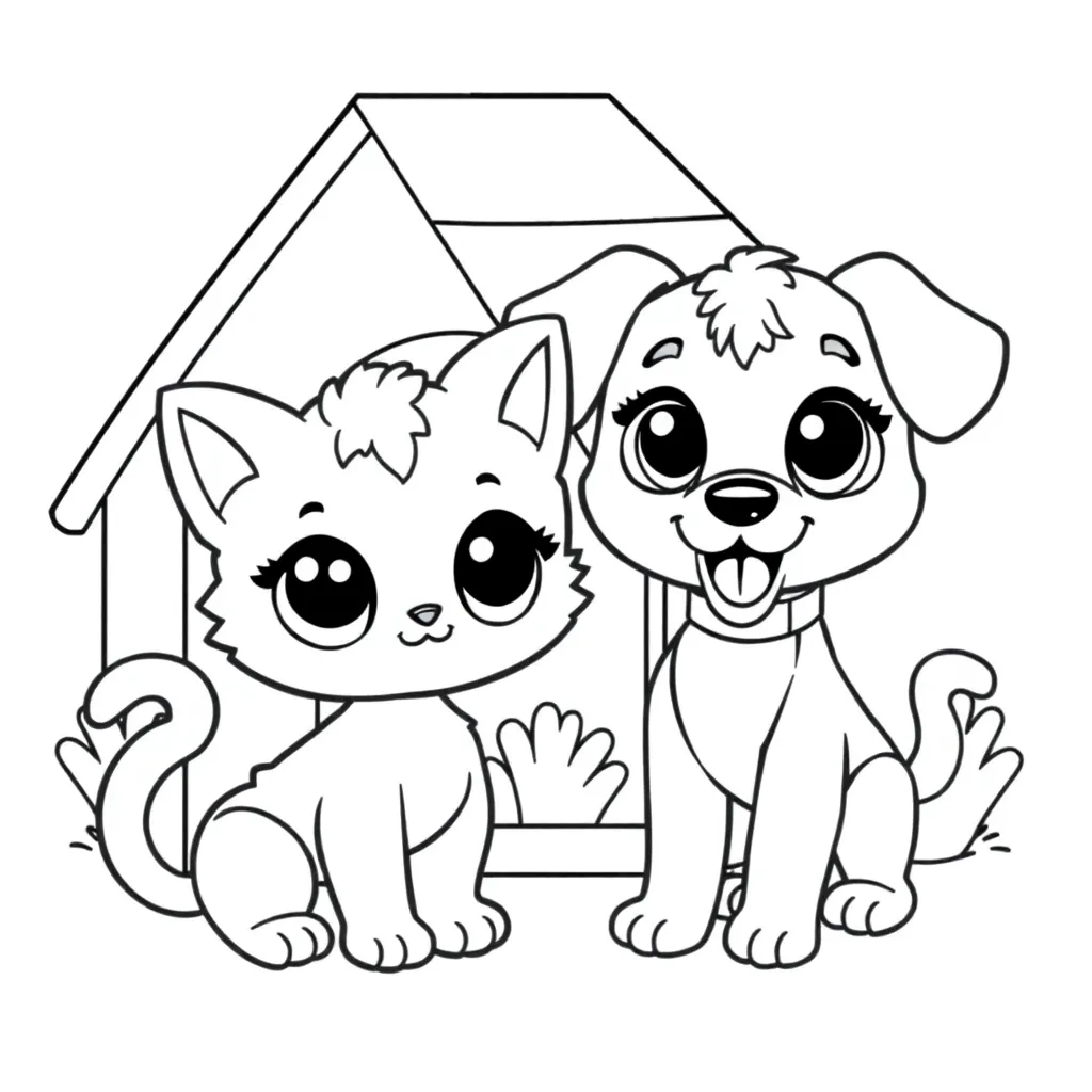 Littlest Pet Shop animal coloring pages for kids