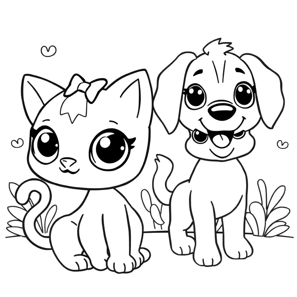 Littlest Pet Shop animal coloring pages for kids