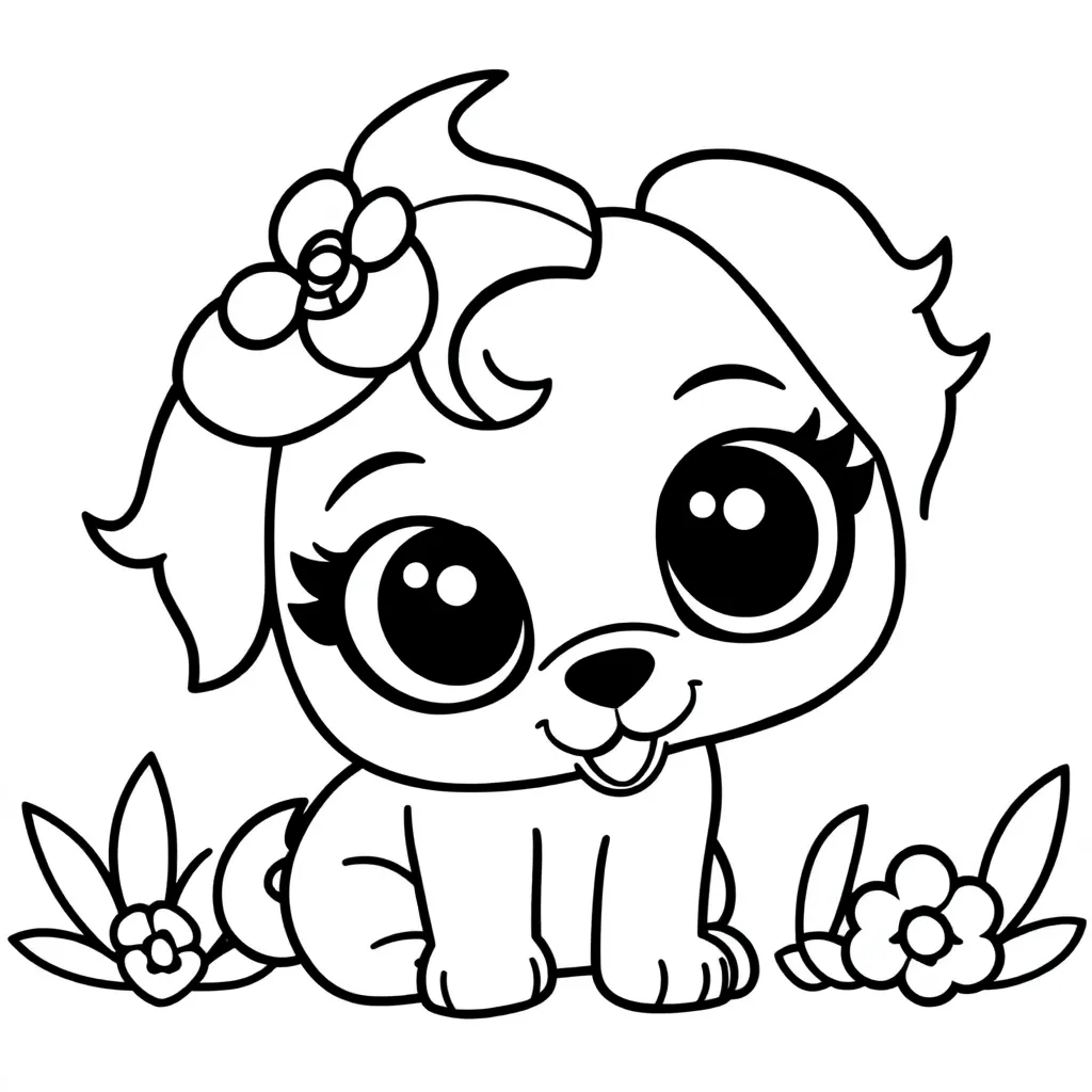 Free Littlest Pet Shop Animal Coloring Pages - Cute Cartoon Coloring Fun