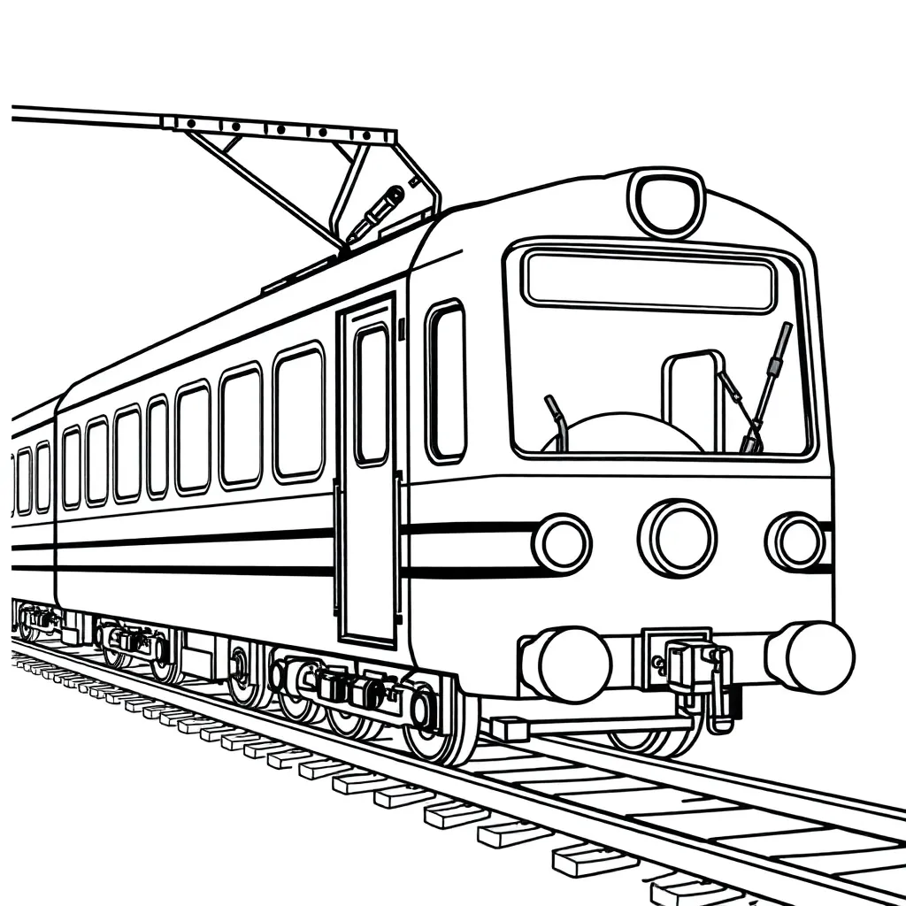Free Train Steam Locomotive Coloring Page Vintage Transportation Coloring Page